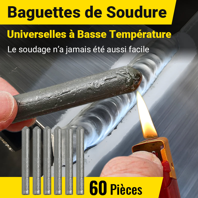 ⏳ Baguettes de Soudure Universelles à Basse Température – Soudez Aluminium, Acier & Cuivre en 1 Clic ! 🔧✨