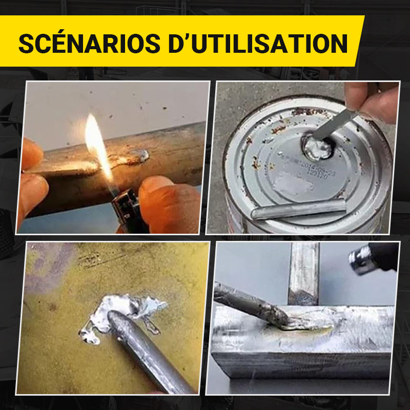 ⏳ Baguettes de Soudure Universelles à Basse Température – Soudez Aluminium, Acier & Cuivre en 1 Clic ! 🔧✨