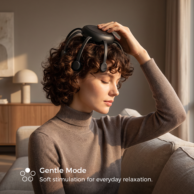 💆 50% DE RÉDUCTION ! 🧠Masseur de tête intelligent en forme de pieuvre🌿