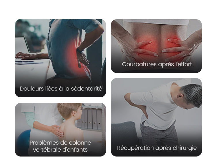 🏆Étireur lombaire magnétique avec massage d’acupuncture pour soulager des douleurs dorsales