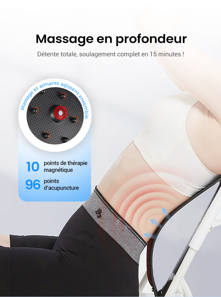 🏆Étireur lombaire magnétique avec massage d’acupuncture pour soulager des douleurs dorsales