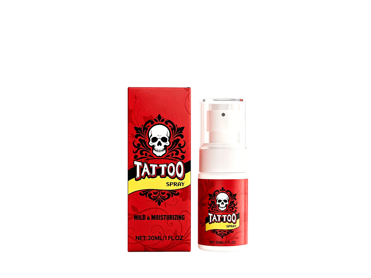 Spray hydratant brillant de soin pour tatouage
