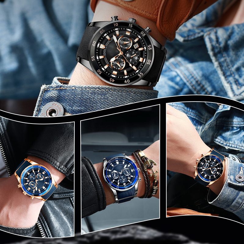 ✨50 % DE RÉDUCTION EN CE MOMENT ! ✨💎Montre-bracelet multifonctionnelle de luxe en quartz pour homme