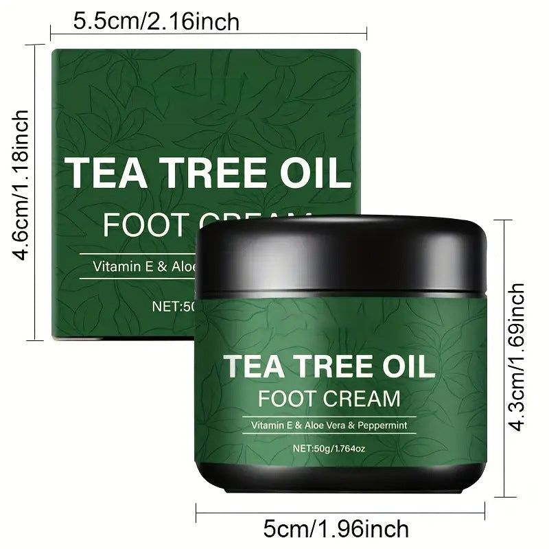 Crème pour les pieds à l'huile d'arbre à thé 🌿