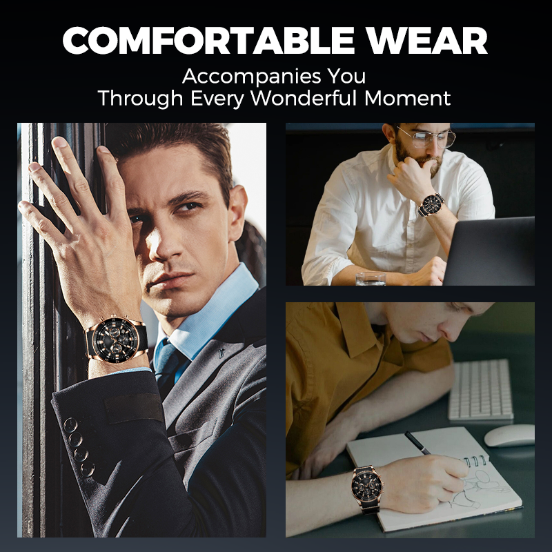 ✨50 % DE RÉDUCTION EN CE MOMENT ! ✨💎Montre-bracelet multifonctionnelle de luxe en quartz pour homme