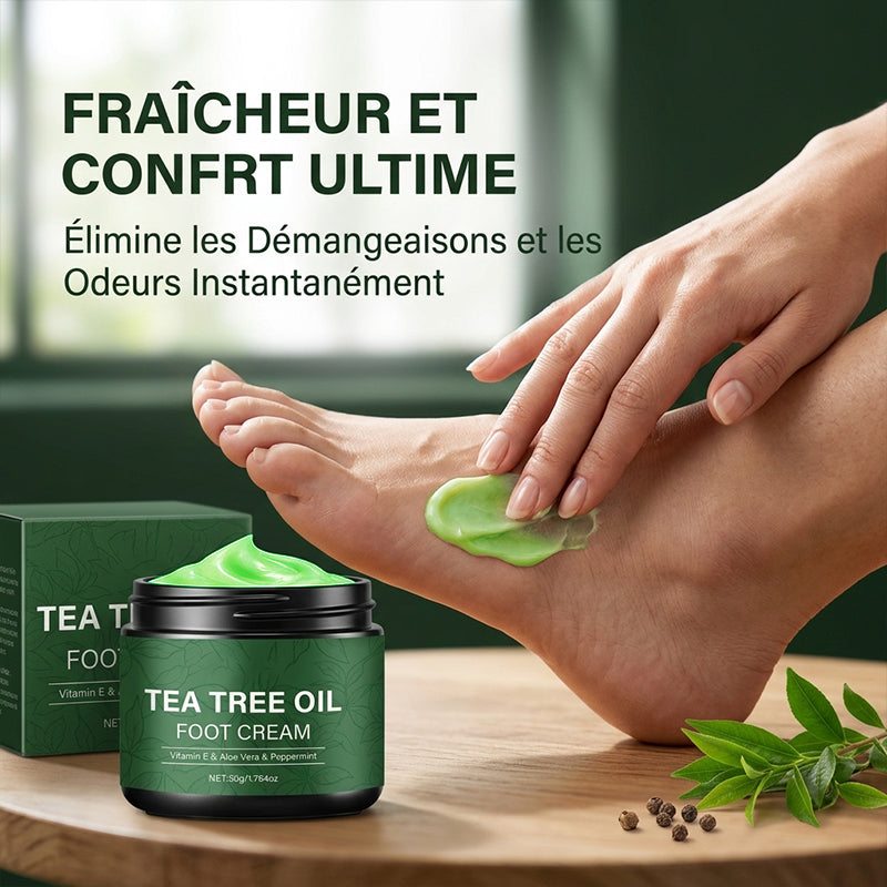 Crème pour les pieds à l'huile d'arbre à thé 🌿