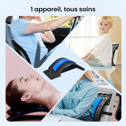 🏆Étireur lombaire magnétique avec massage d’acupuncture pour soulager des douleurs dorsales