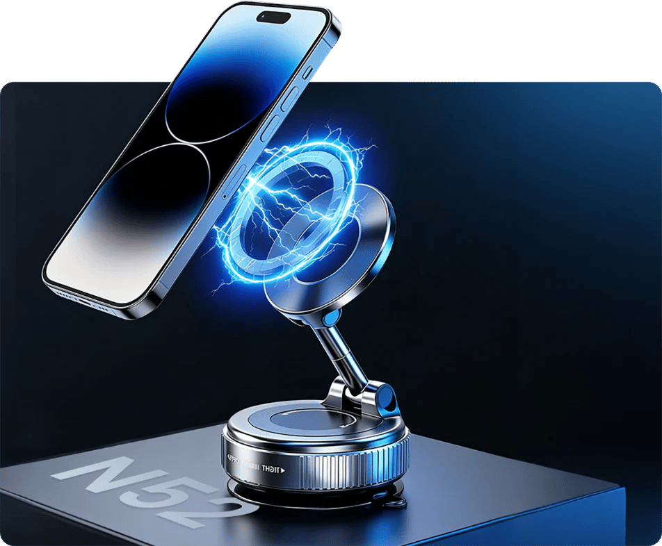 🔥🔥 VENTE FLASH 🔥 Support de téléphone magnétique pliable pour voiture🚗📱