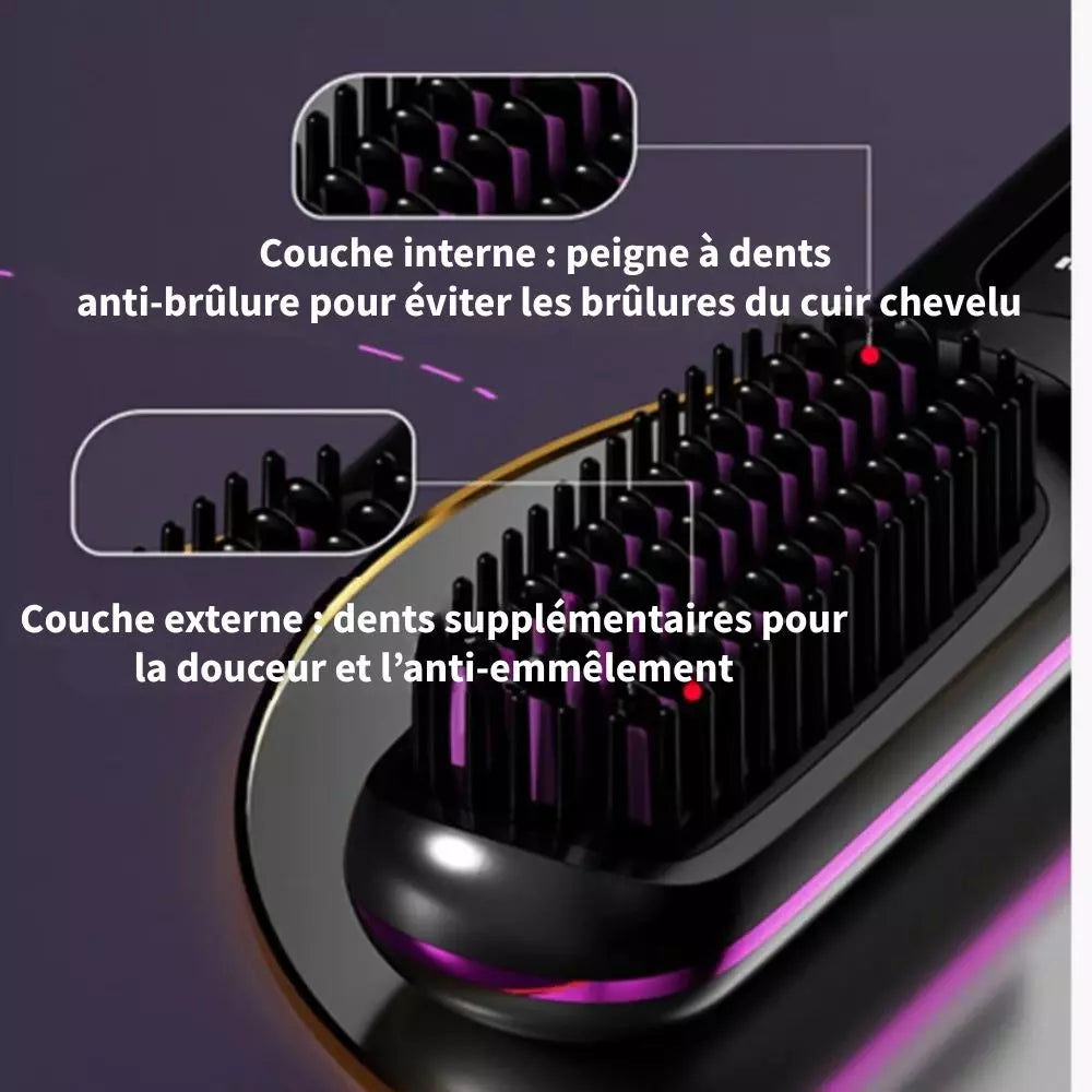 Styleva™ – Brosse coiffante intelligente pour cheveux courts