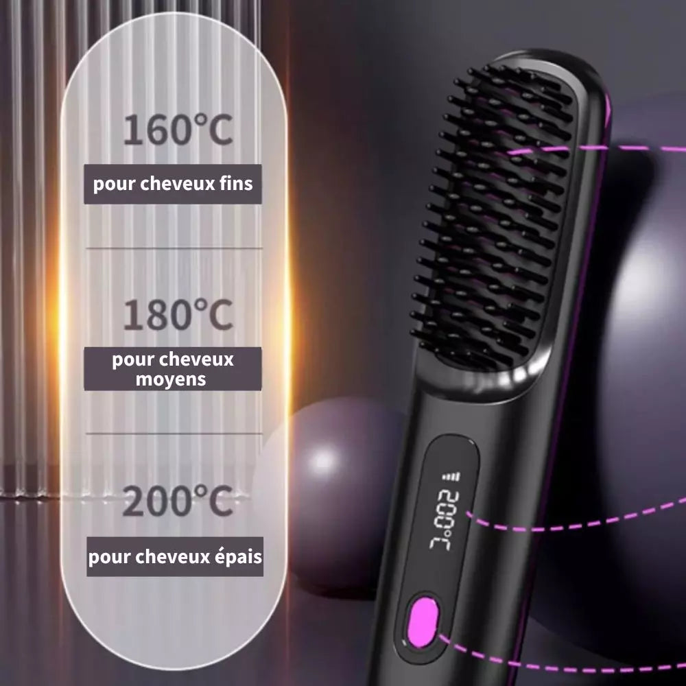 Styleva™ – Brosse coiffante intelligente pour cheveux courts