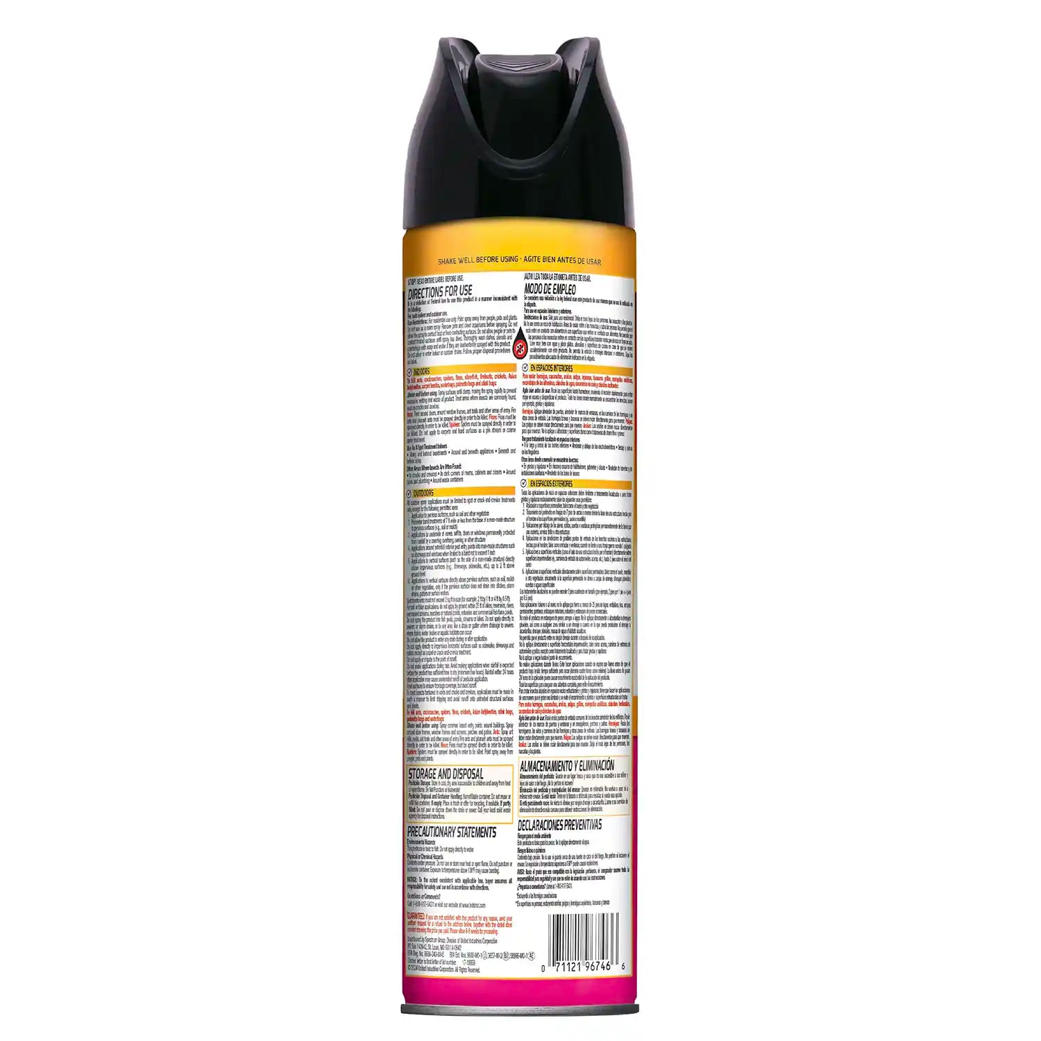 Spray aérosol anti-fourmis, anti-cafards et anti-araignées”