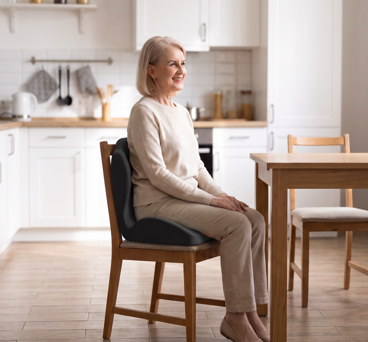 Coussin de siège ergonomique en mousse à mémoire de forme avec soutien lombaire – Confort optimal toute la journée, idéal pour le bureau, la voiture et la maison
