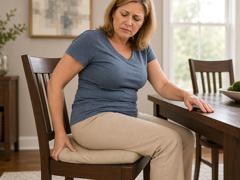 Coussin de siège ergonomique en mousse à mémoire de forme avec soutien lombaire – Confort optimal toute la journée, idéal pour le bureau, la voiture et la maison