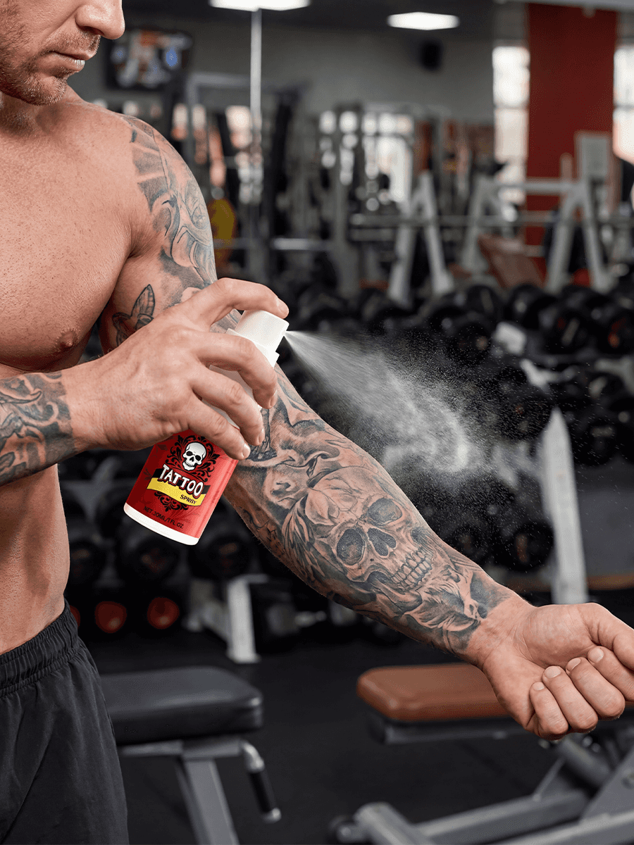 Spray hydratant brillant de soin pour tatouage