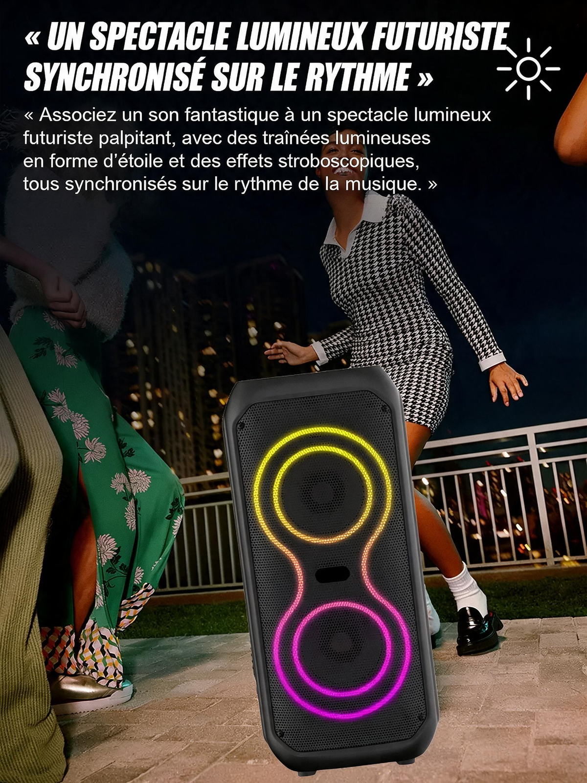 📢📢Enceinte Bluetooth sans fil avec caisson de basses