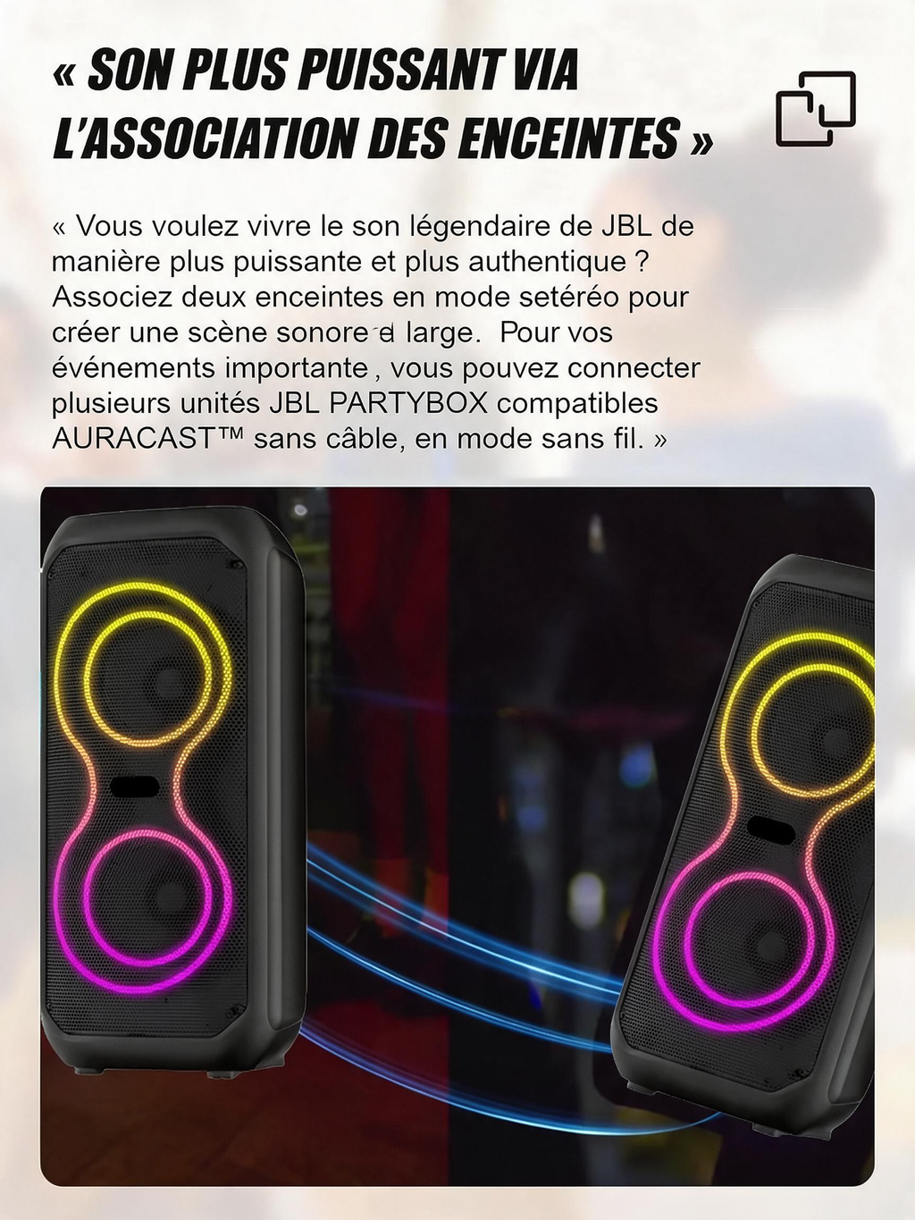 📢📢Enceinte Bluetooth sans fil avec caisson de basses