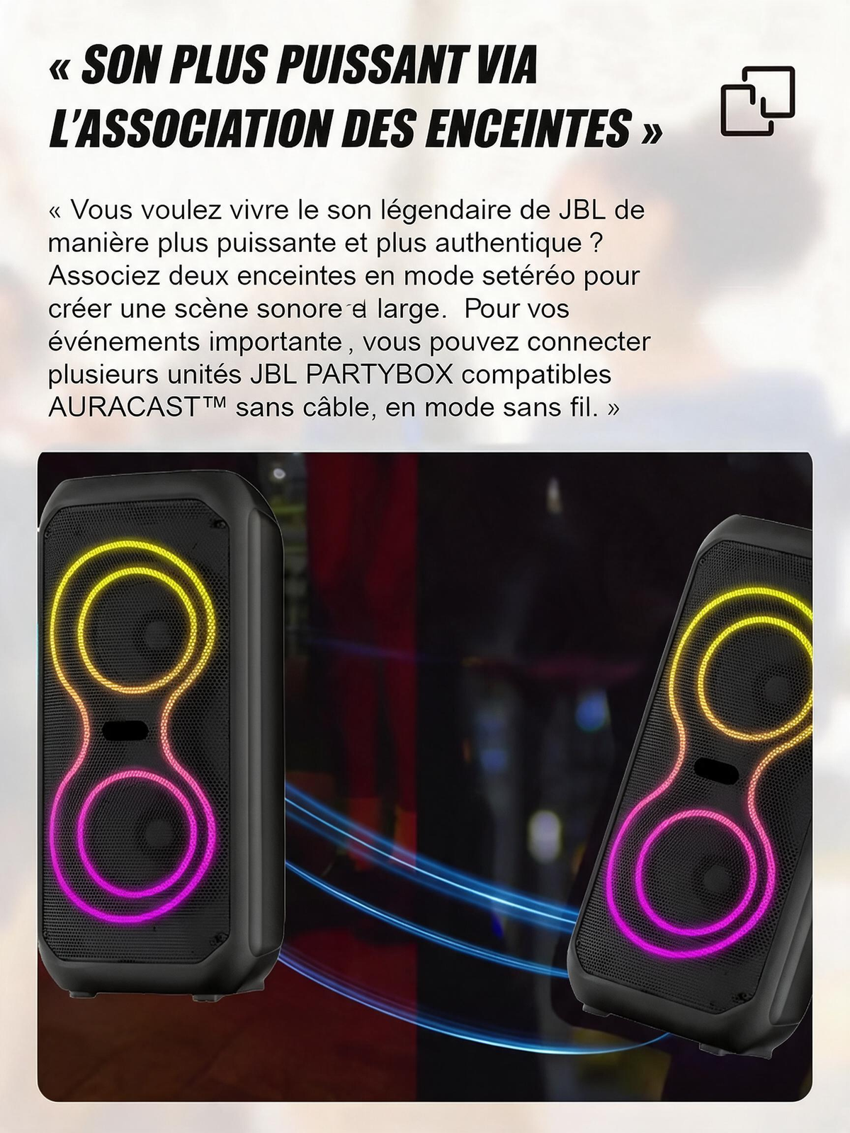 📢📢Enceinte Bluetooth sans fil avec caisson de basses