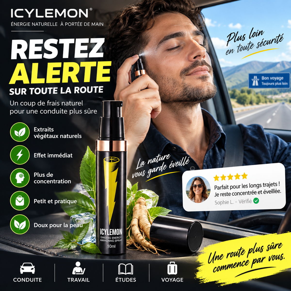 🌿Un spray revitalisant au ginseng
