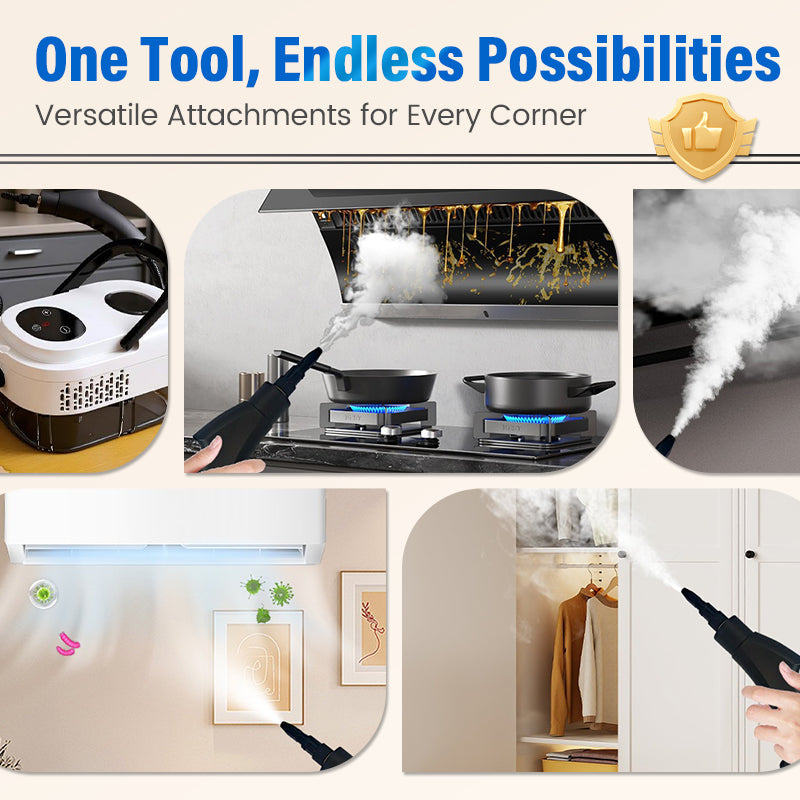【Livraison gratuite】Nettoyeur vapeur multifonctionnel haute température pour la maison