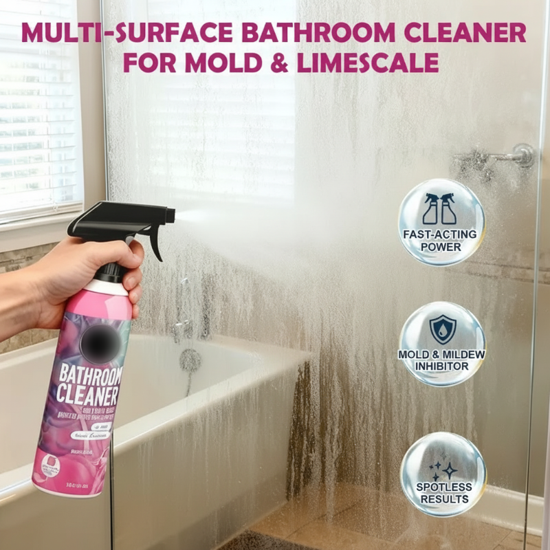 Nettoyant multi-surfaces pour salle de bain : contre la moisissure et le calcaire🛁