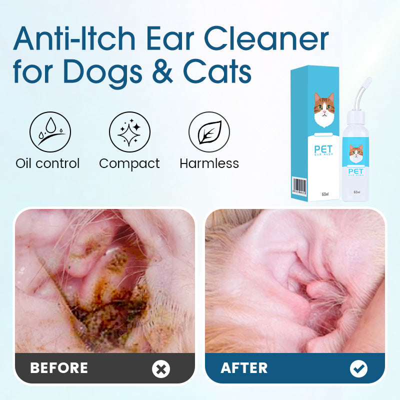 🐶🐱 Nettoyant Auriculaire, Soulage les Démangeaisons chez les Chiens & Chats