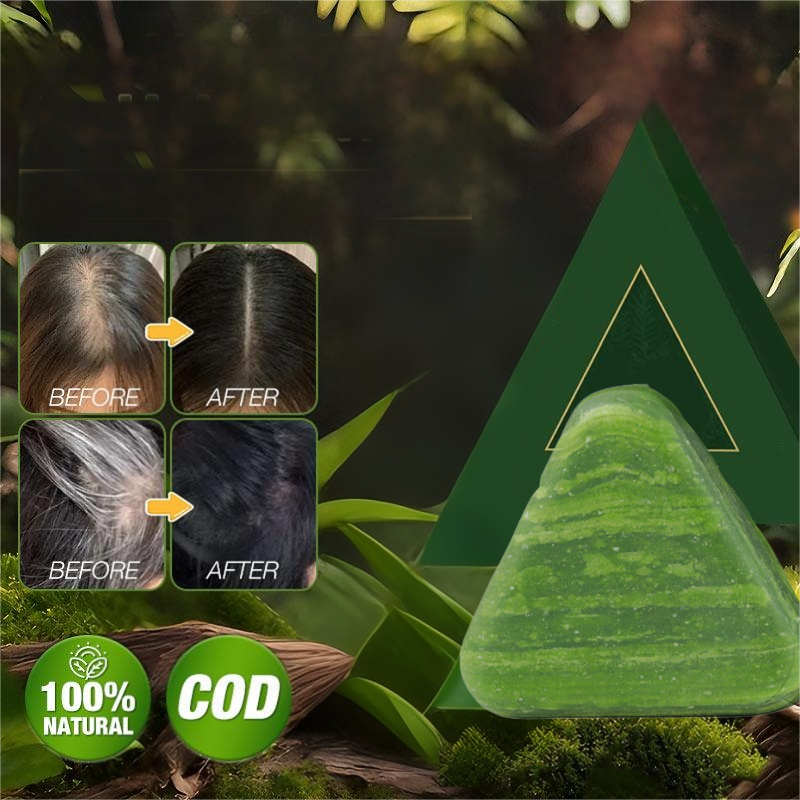 Shampoing solide aux plantes – contrôle du sébum & volume