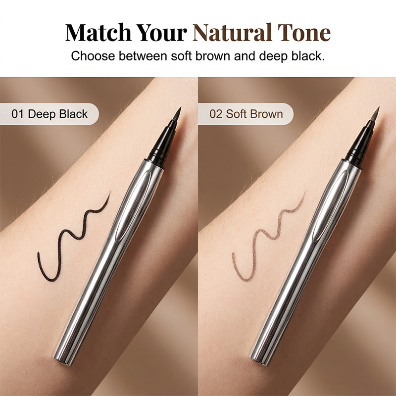🖤 ACHETEZ 1, OBTENEZ 1 GRATUIT ! ✍️ Stylo Eyeliner Liquide Ultra-Fin – Pointe 0,014 mm, Waterproof & Longue Durée – 4-en-1 : Sourcils, Eye-liner, Cils & Ligne des Cheveux