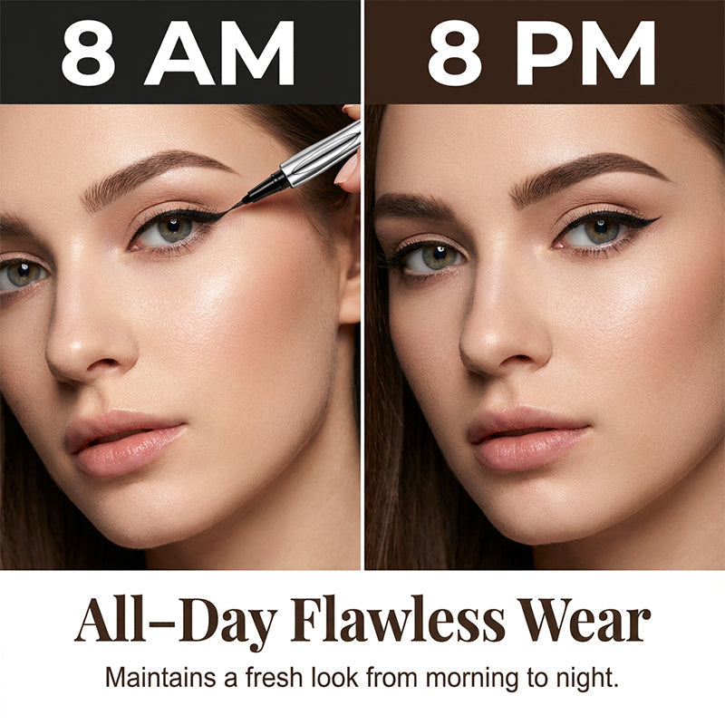 🖤 ACHETEZ 1, OBTENEZ 1 GRATUIT ! ✍️ Stylo Eyeliner Liquide Ultra-Fin – Pointe 0,014 mm, Waterproof & Longue Durée – 4-en-1 : Sourcils, Eye-liner, Cils & Ligne des Cheveux