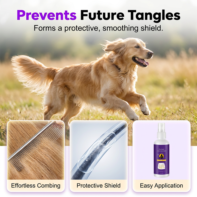 Spray démêlant pour chiens et chats