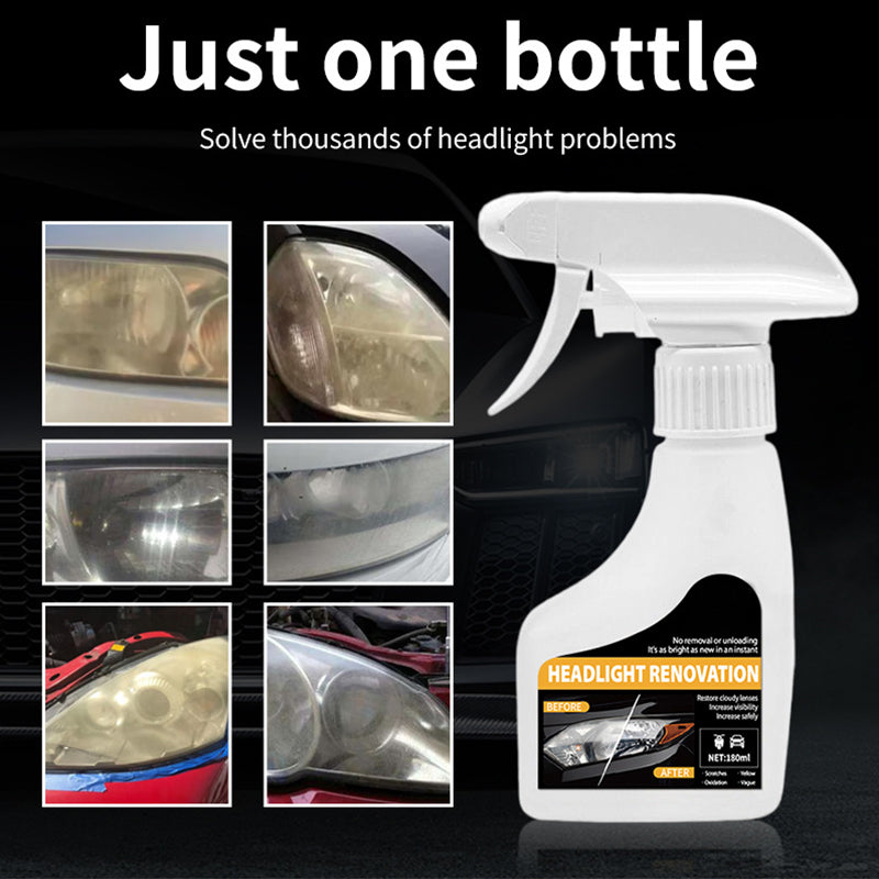 Spray Rénovateur pour Phares de Voiture – Restauration Instantanée & Protection UV Longue Durée 🚗