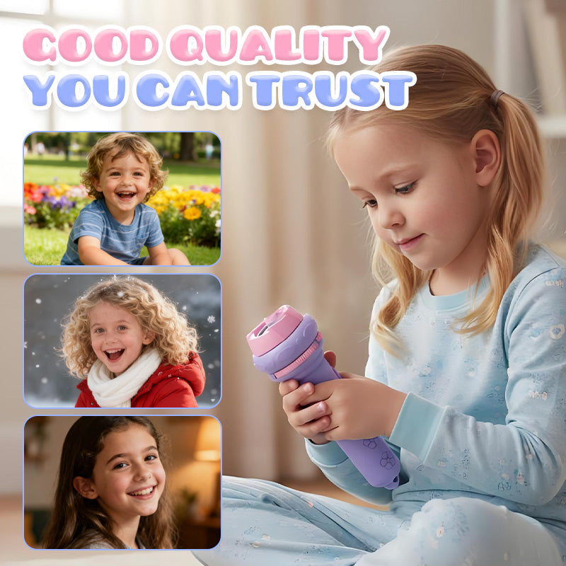 🧠 50% DE RÉDUCTION! 🌟 Projecteur d'histoires pour enfants – Cartes interchangeables, animaux & lettres – Stimule l'imagination et le langage en s'amusant 🦁