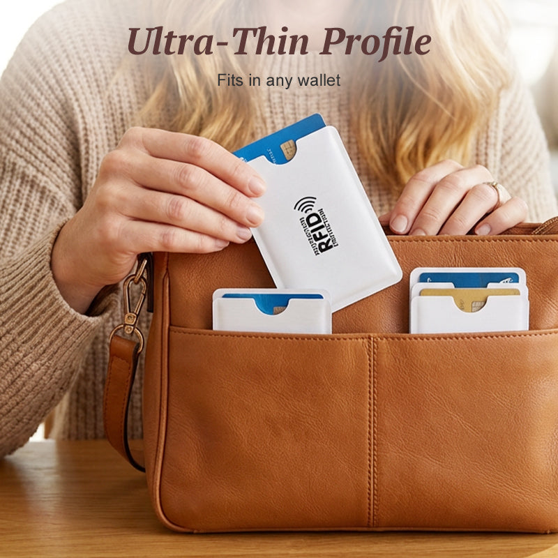 💳🔒 PROMO Étuis anti-RFID pour cartes bancaires protection contre le piratage ✨