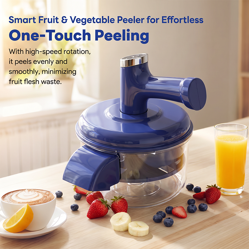 🍎50% DE RÉDUCTION ! Éplucheur et mixeur électrique de fruits et légumes - Épluchage automatique en un seul bouton, design 2-en-1 multifonction