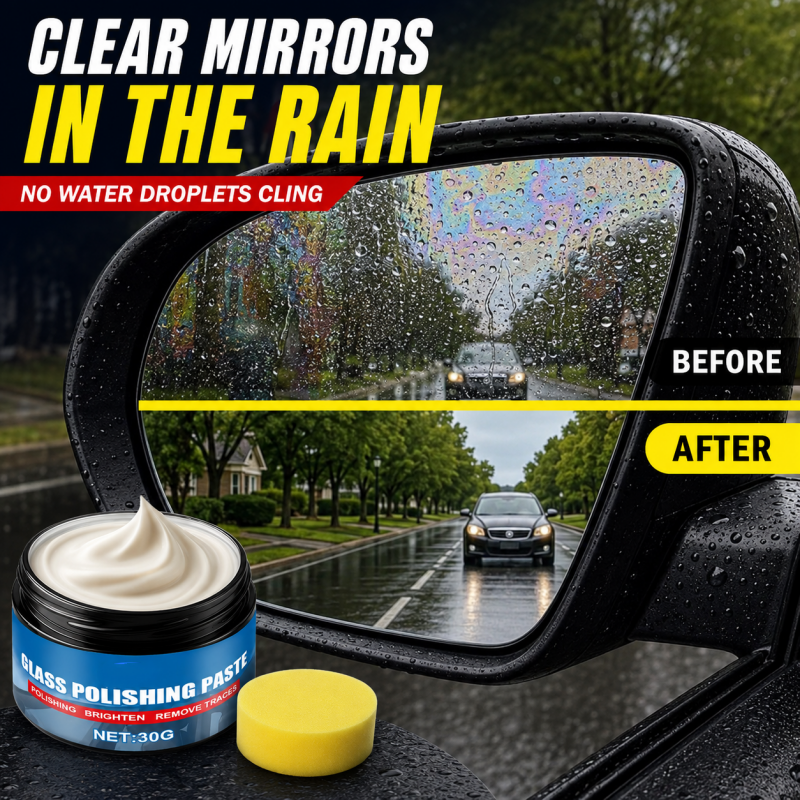 🔥57 % DE RÉDUCTION🔥 Produit pour éliminer les traces d'huile sur les vitres de voiture – Élimine les reflets et les traces laissées par les essuie-glaces, repousse la pluie, convient à tous les types de vitres – 🚗