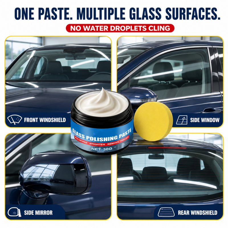 🔥57 % DE RÉDUCTION🔥 Produit pour éliminer les traces d'huile sur les vitres de voiture – Élimine les reflets et les traces laissées par les essuie-glaces, repousse la pluie, convient à tous les types de vitres – 🚗