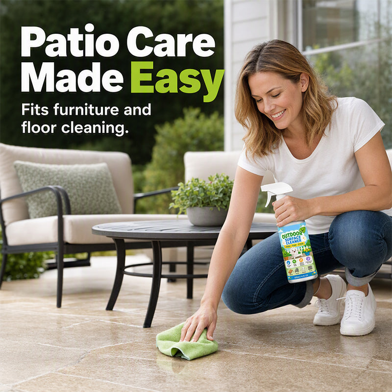 🏠 Nettoyant Multi-Surfaces pour Terrasse – Élimine la Mousse, la Saleté & les Taches – Idéal pour Pierre, Bois & Carrelage en Extérieur 🌿