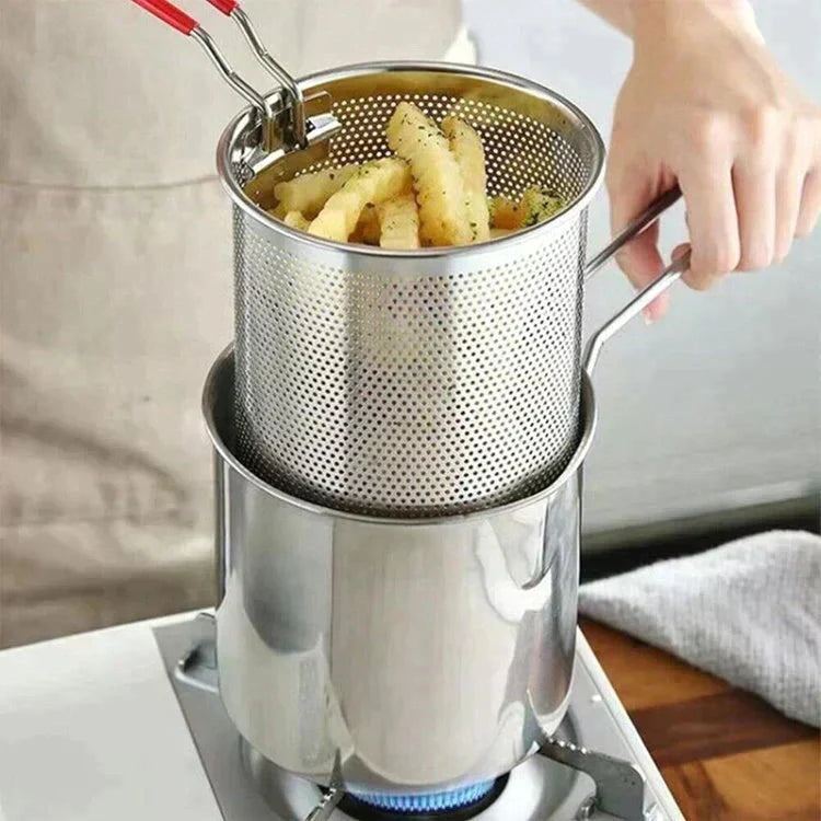 Friteuse à Ingrédients avec Filtre à Bande en Acier Inoxydable 304 (Liquidation)