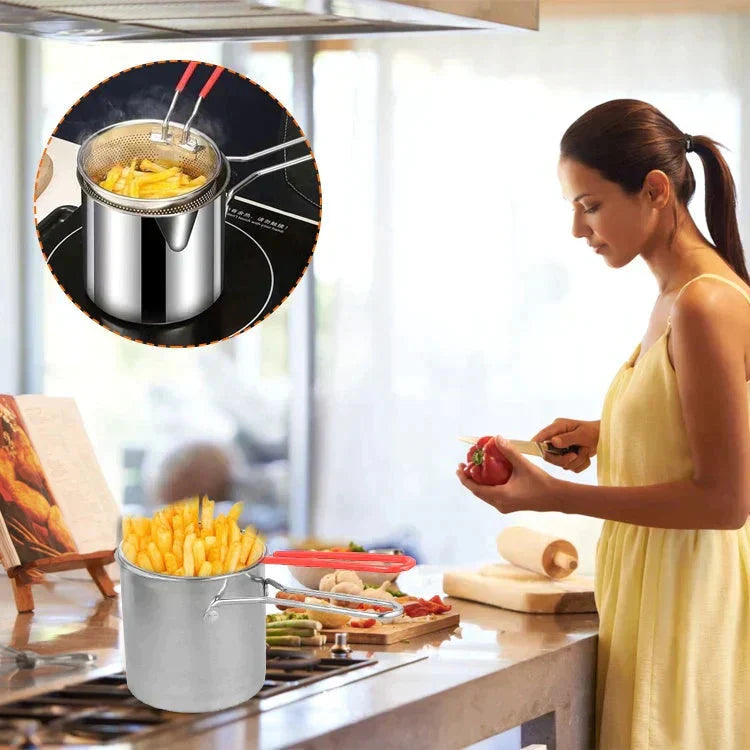 Friteuse à Ingrédients avec Filtre à Bande en Acier Inoxydable 304 (Liquidation)