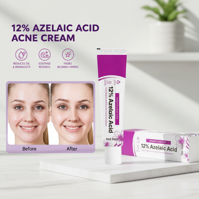 Crème anti-acné à 12 % d'acide azélaïque (20 ml)