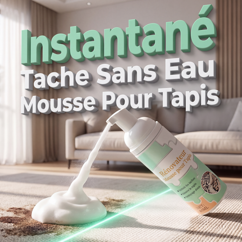 ✨ Mousse Détachante Sans Eau pour Tapis