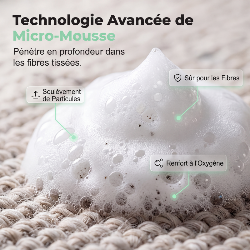 ✨ Mousse Détachante Sans Eau pour Tapis