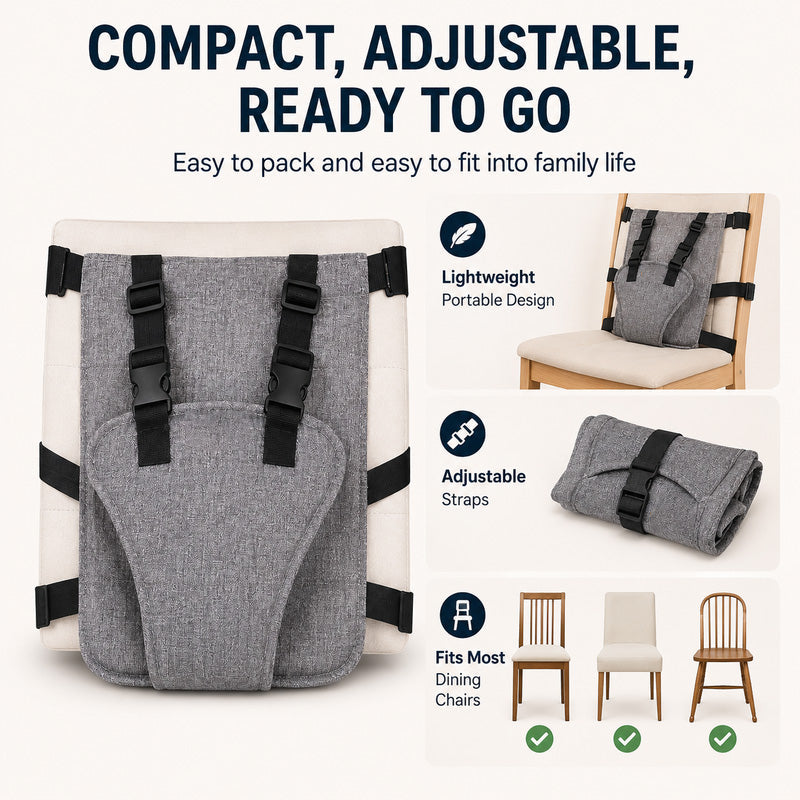 👶 Harnais de sécurité portable pour chaise haute bébé