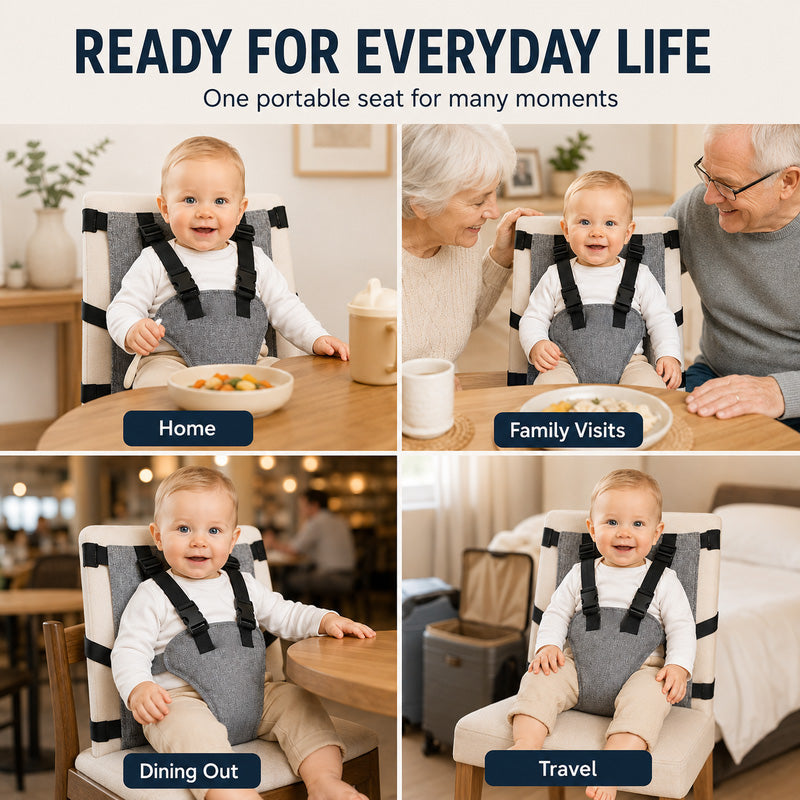 👶 Harnais de sécurité portable pour chaise haute bébé