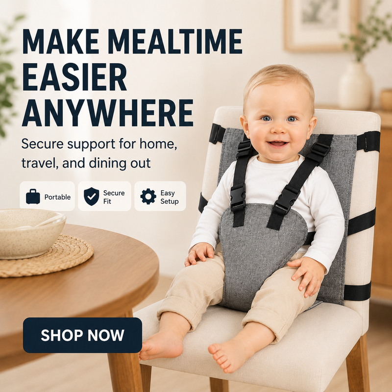 👶 Harnais de sécurité portable pour chaise haute bébé