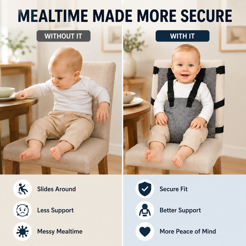 👶 Harnais de sécurité portable pour chaise haute bébé
