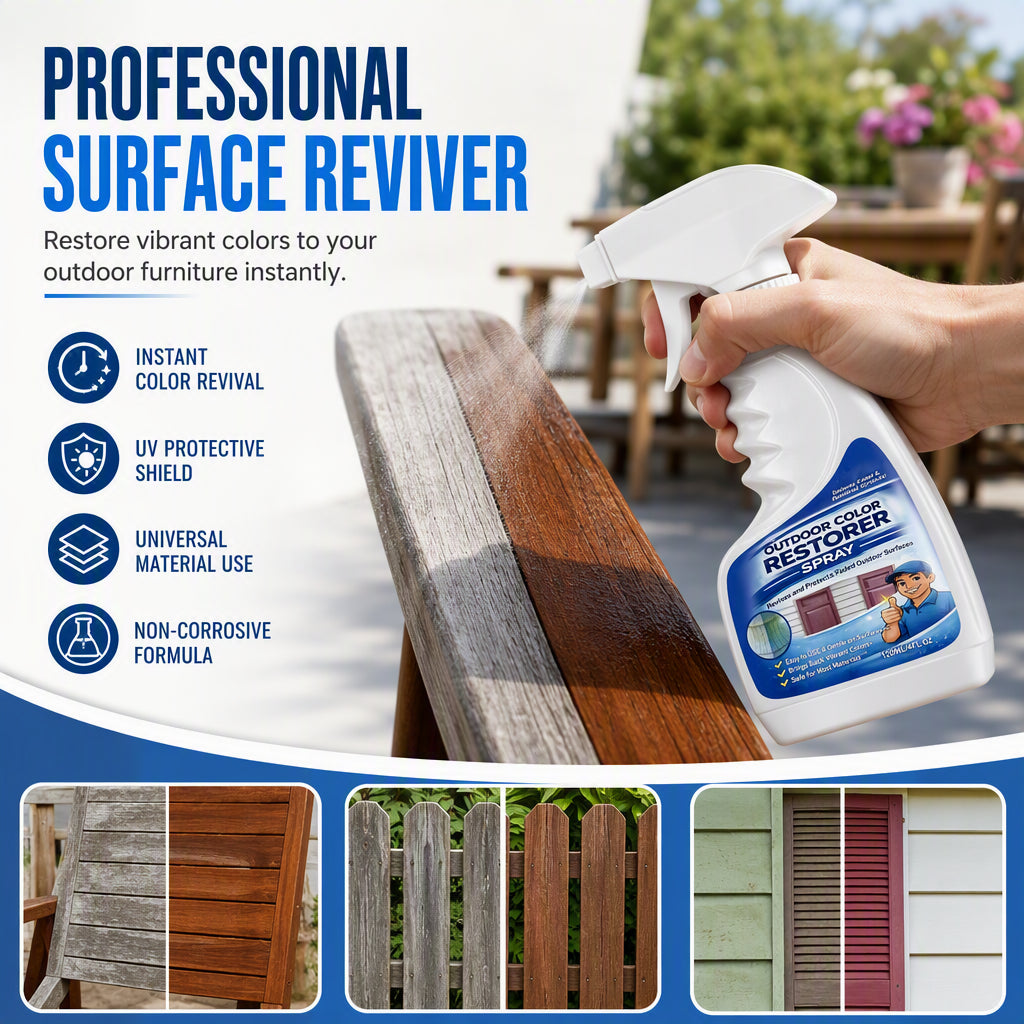 ☀️🛡️ Restaurateur bois 4 saisons : pénètre en profondeur, ravive la couleur et protège contre UV & humidité. Gardez vos meubles de jardin comme neufs ! 🌳💪