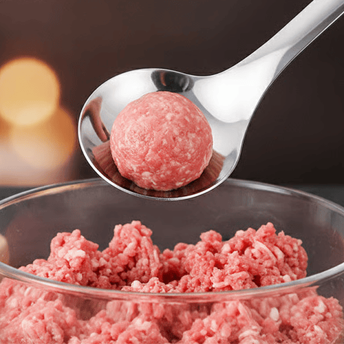 Cuillère à boulettes en acier inoxydable 304