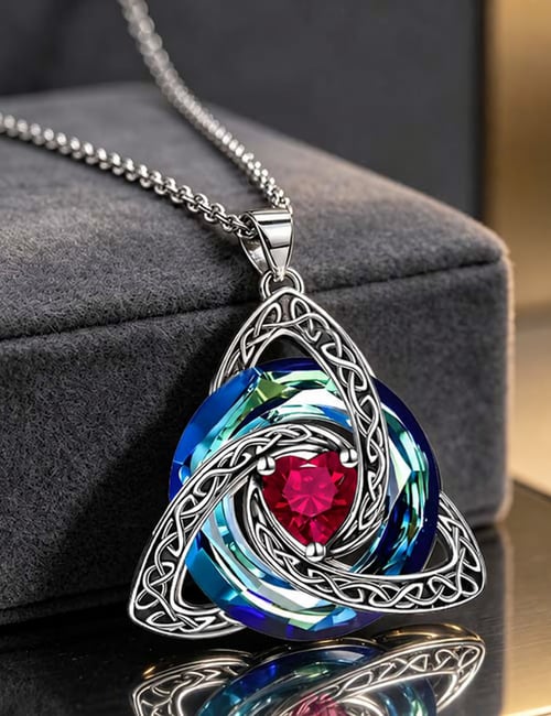 Collier Celtique aux Pierres Symboliques 🌿